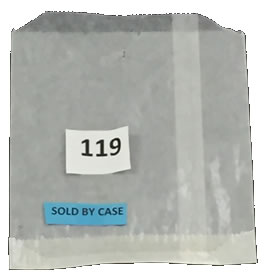 5515 BROWN 5-1/2&quot; x 5-3/4&quot; GLASSINE BAG, 1000/CS