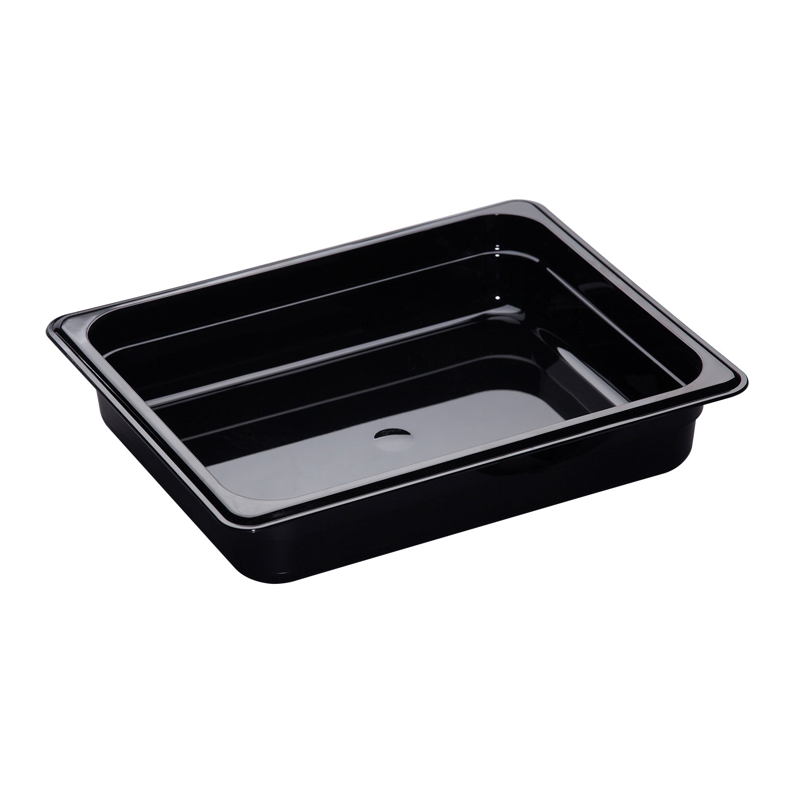 CAMBRO H-PAN 1/2 SIZE 2&quot;,  BLACK