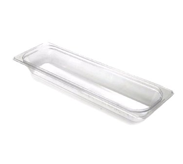 CAMBRO 1/2 SIZE LONG 2.5&quot; PAN, CLEAR