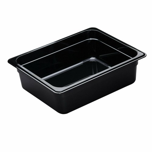 CAMBRO H-PAN 1/2 SIZE 4&quot;,  BLACK