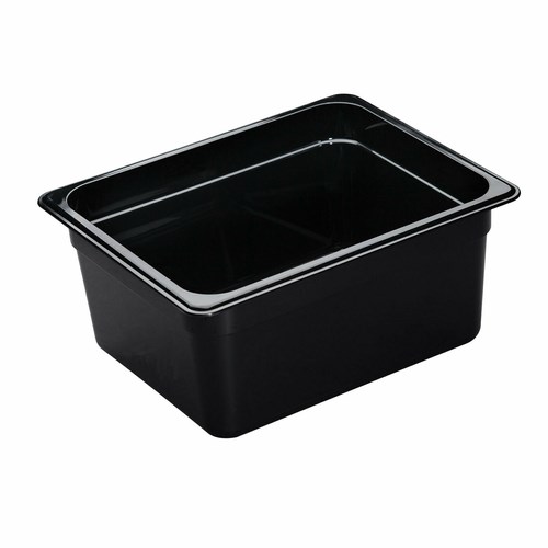 CAMBRO H-PAN 1/2 SIZE 6&quot;,  BLACK