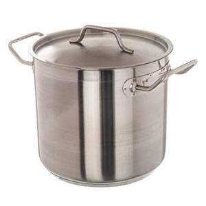 VOLLRATH 8 QT STOCK POT WITH COVER, S/S