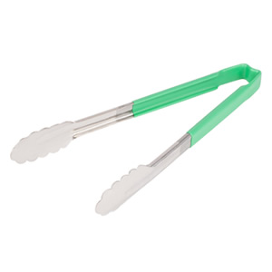 VOLLRATH 12&quot; UTILITY TONG, GREEN