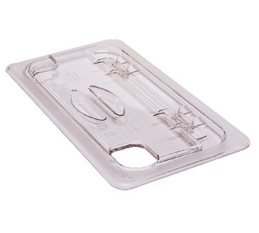 CAMBRO 1/6 SIZE FLIPLID COVER NOTCHED, CLEAR