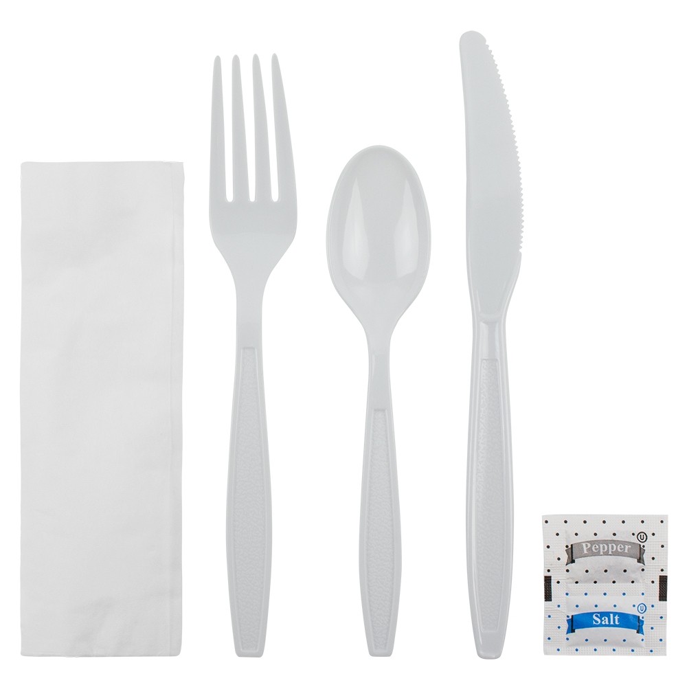 6190 HW CUTLERY KIT (F, K,  TS, S&amp;P, NAPKIN), 250/CS