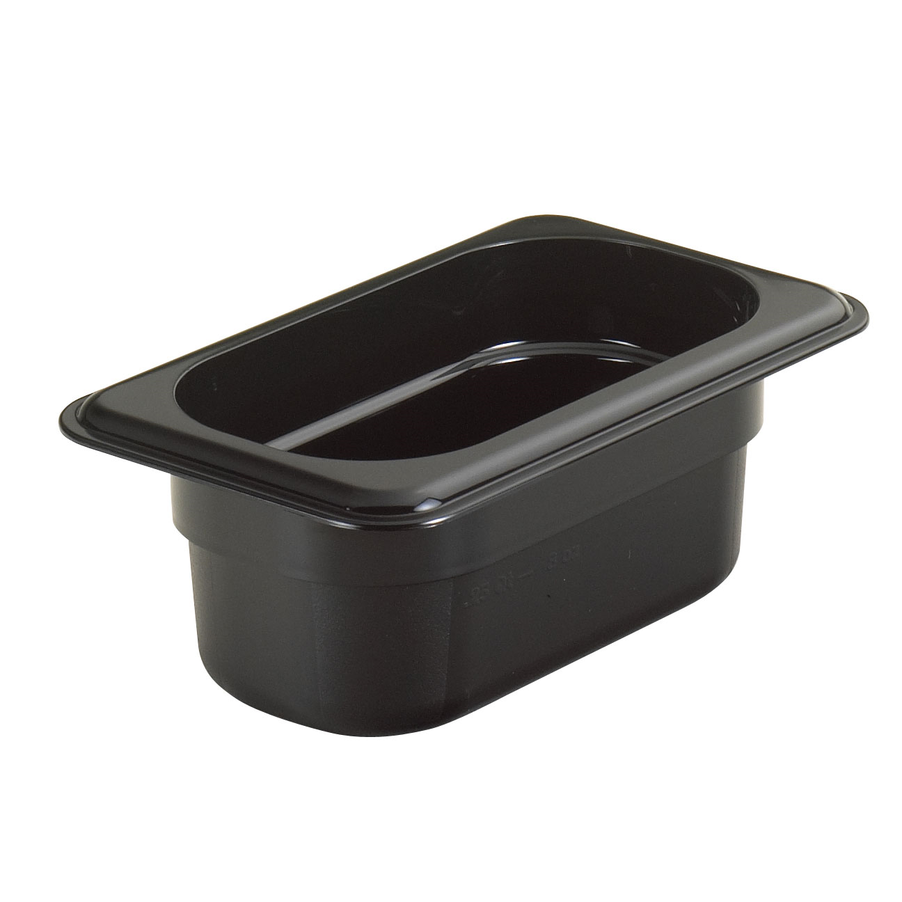 CAMBRO H-PAN 1/9 SIZE 2&quot;,  BLACK