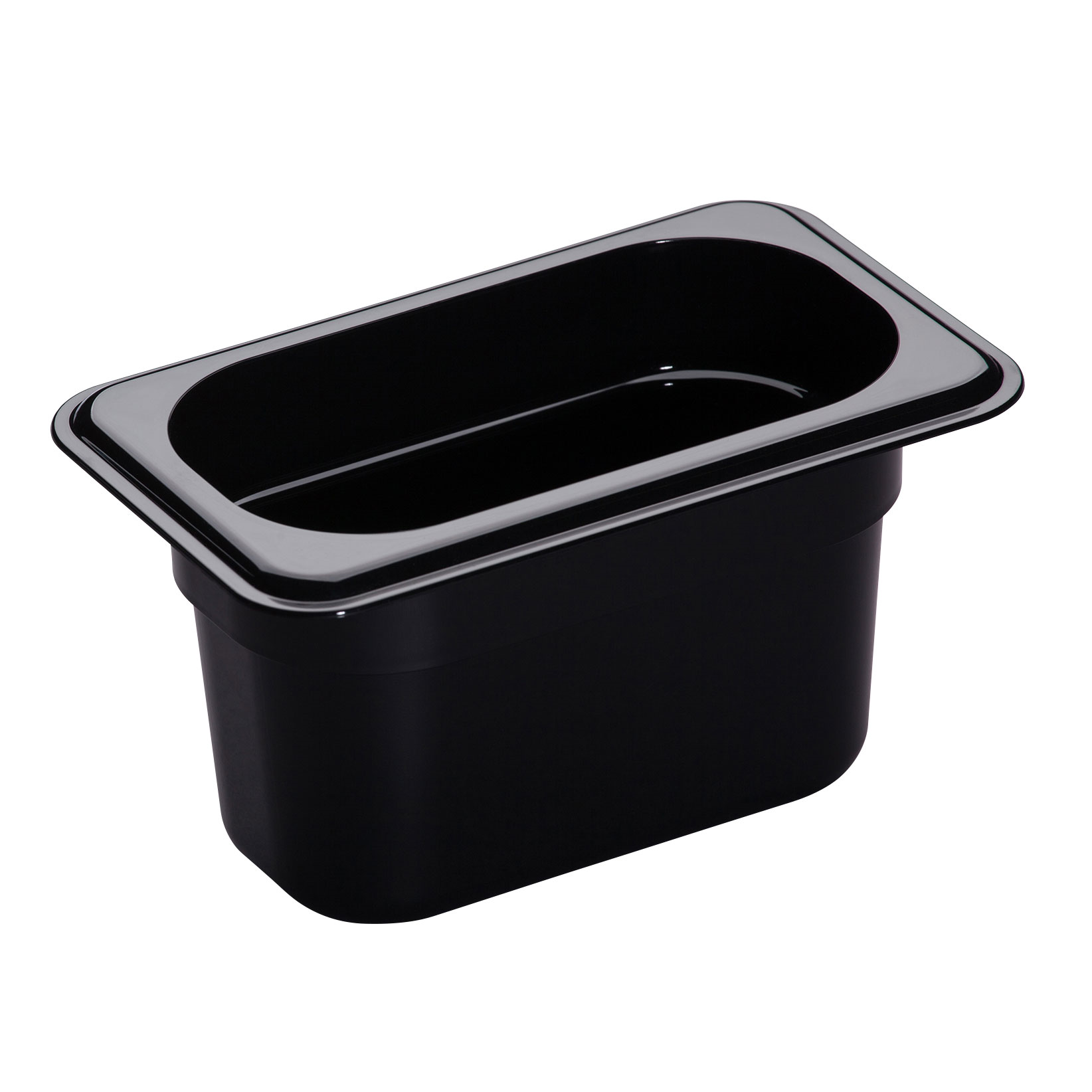 CAMBRO H-PAN 1/9 SIZE 4&quot;,  BLACK