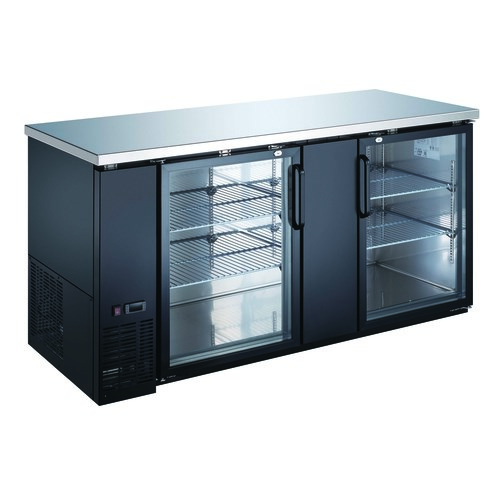 FALCON 61&quot; BACK BAR  REFRIGERATOR, 2 GLASS DOORS