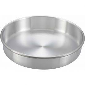 WINCO 10&quot; x 2&quot; ROUND ALUMINUM CAKE PAN