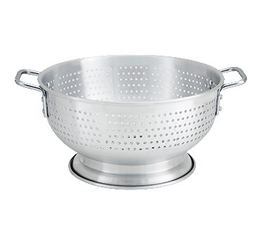 WINCO 11 QUART ALUMINUM COLANDER WITH HANDLES