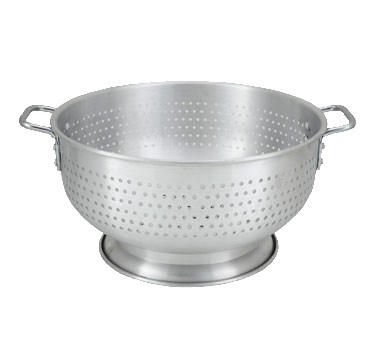 WINCO 16 QUART ALUMINUM COLANDER WITH HANDLES