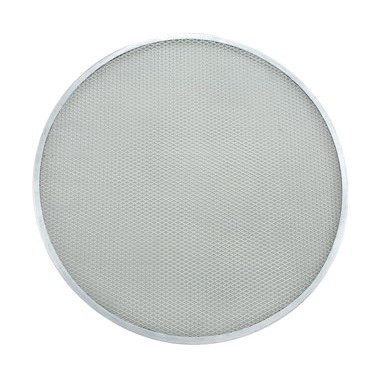 PIZZA SCREEN, 20&quot;  ROUND,SEAMLESS,ALUM.