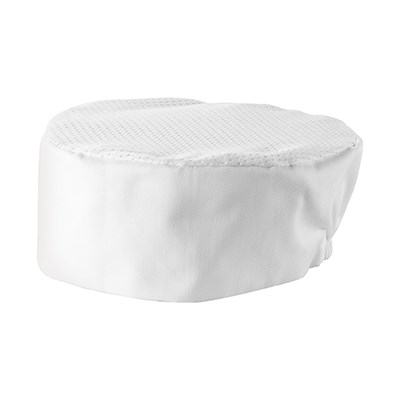 WINCO VENTILATED PILLBOX HAT, REGULAR, WHITE