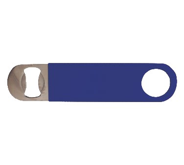 WINCO FLAT PVC COATED BOTTLE
OPENER, BLUE