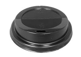 DOME COFFEE LID, BLACK, FITS  10 - 24 OZ HOT CUPS, 1,000/CS, 