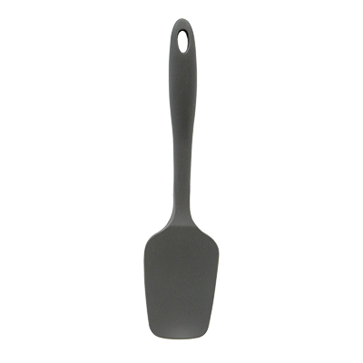 TABLECRAFT 10-1/4&quot; SILICONE SPATULA SPOON, GRAY