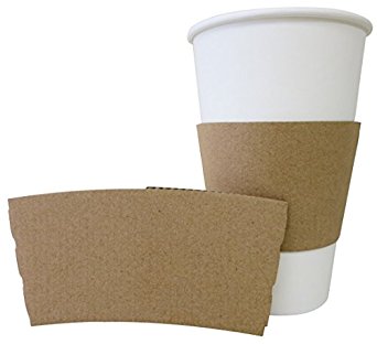 HOT CUP SLEEVE, BROWN,  1,200/CS