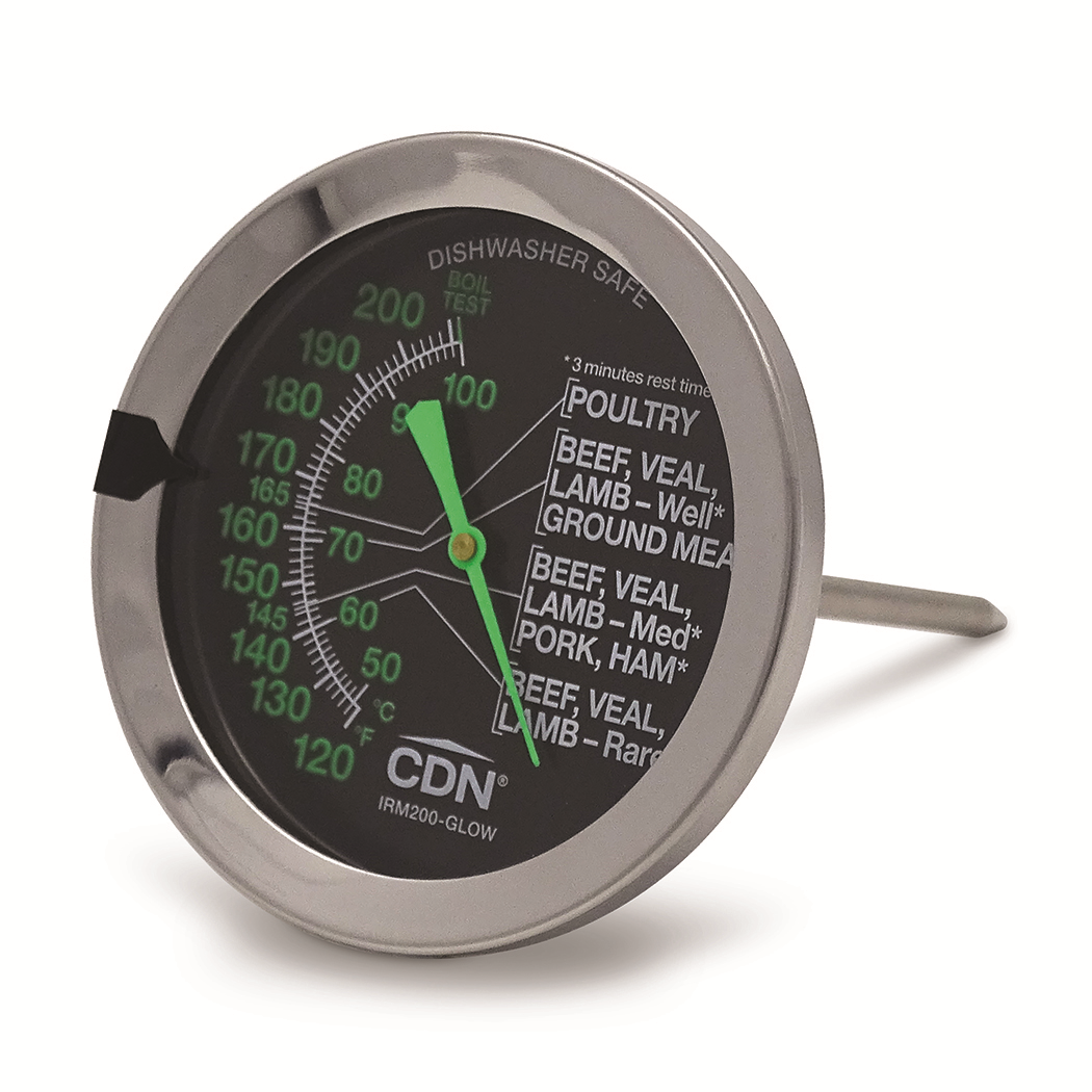 CDN MEAT THERMOMETER 120 TO  200, GLOW