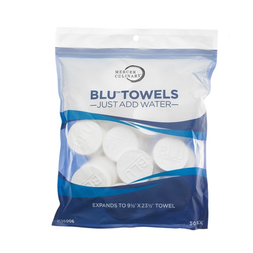 MERCER BLU TOWEL, 9.5&quot; X 23.5&quot;, 50 PACK