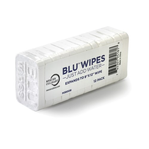 MERCER BLU WIPE, 9&quot; X 12&quot;, 12 PACK