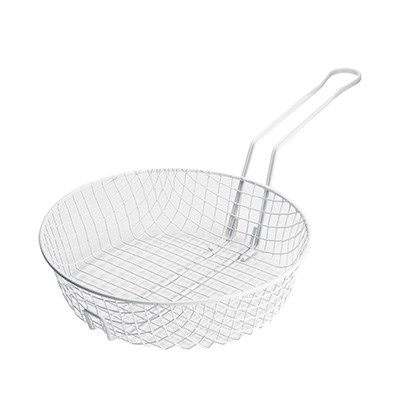 WINCO 12&quot; DIA PLASTIC COATED
BREADING BASKET, COARSE