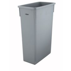 WINCO 23 GALLON SLIM TRASH CAN, GRAY