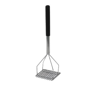 WINCO SQUARE POTATO MASHER WITH 17-3/4&quot; POLY HANDLE