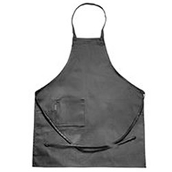 6150 CHEF REVIVAL 1 POCKET BIB APRON, 30&quot; X 34&quot;, BLACK