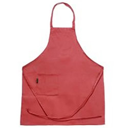 6275 CHEF REVIVAL 1 POCKET BIB APRON, 30&quot; X 34&quot;, RED