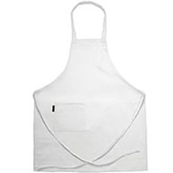 6150 CHEF REVIVAL 1 POCKET BIB APRON, 30&quot; X 34&quot;, WHITE