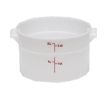 CAMBRO 2 QT ROUND STORAGE, POLY