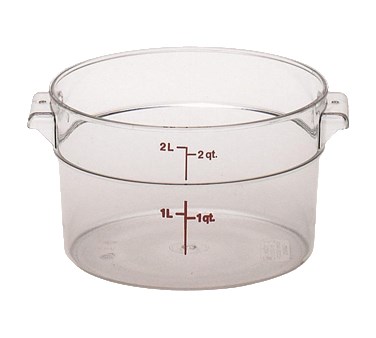 CAMBRO ROUND STORAGE 2 QT, CLEAR