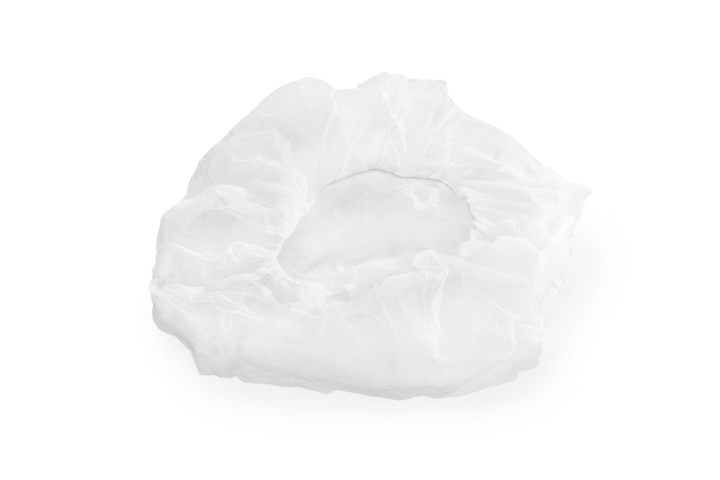 21&quot; NON WOVEN DISPOSABLE PAPER  BOUFFANT CAP, WHITE, LARGE 