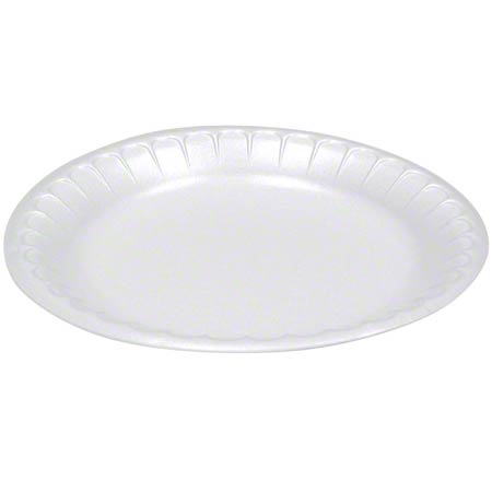 6080 6&quot; STYROFOAM PLATE,WHITE,  1,000/CS 6PWCR