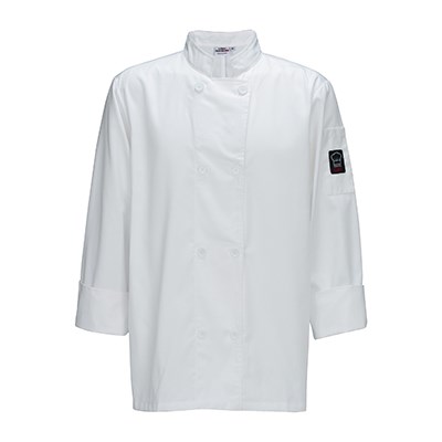 WINCO MEN&#39;S LONG SLEEVE CHEF JACKET, LARGE, WHITE