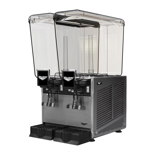 VOLLRATH REFRIGERATED BEVERAGE 
DISPENSER, FOUNTAIN SPRAY, 
DOUBLE 5.3 GALLON BOWLS